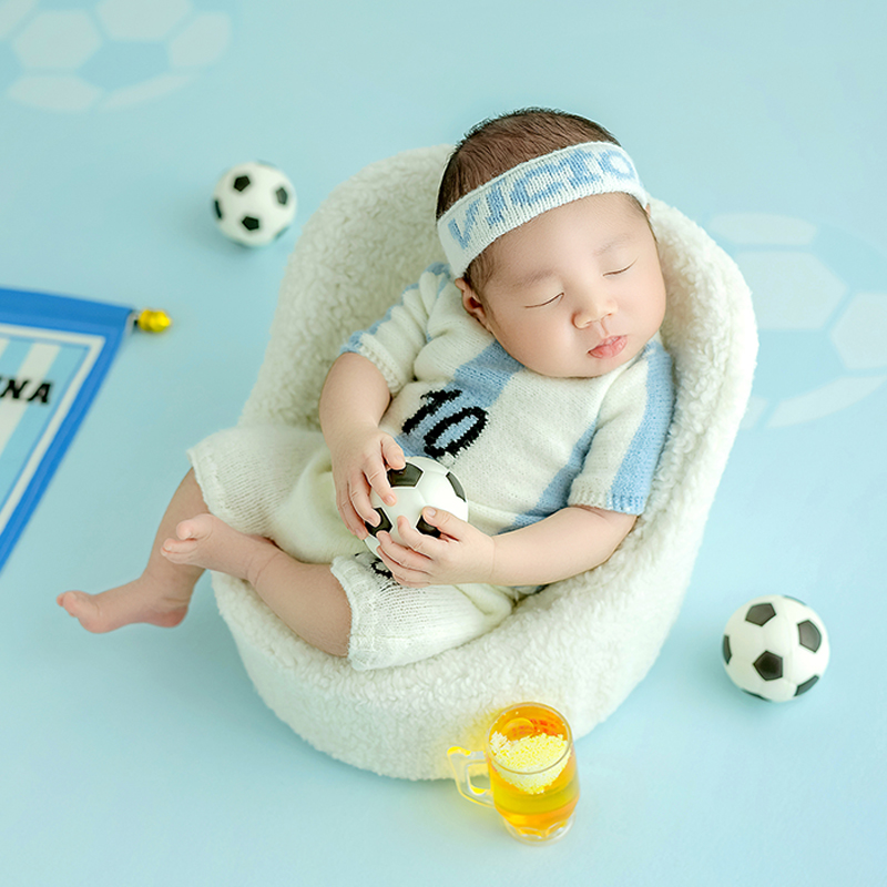 Infant Photography Props Outfit - Football Baby Theme Newborn Photography Props