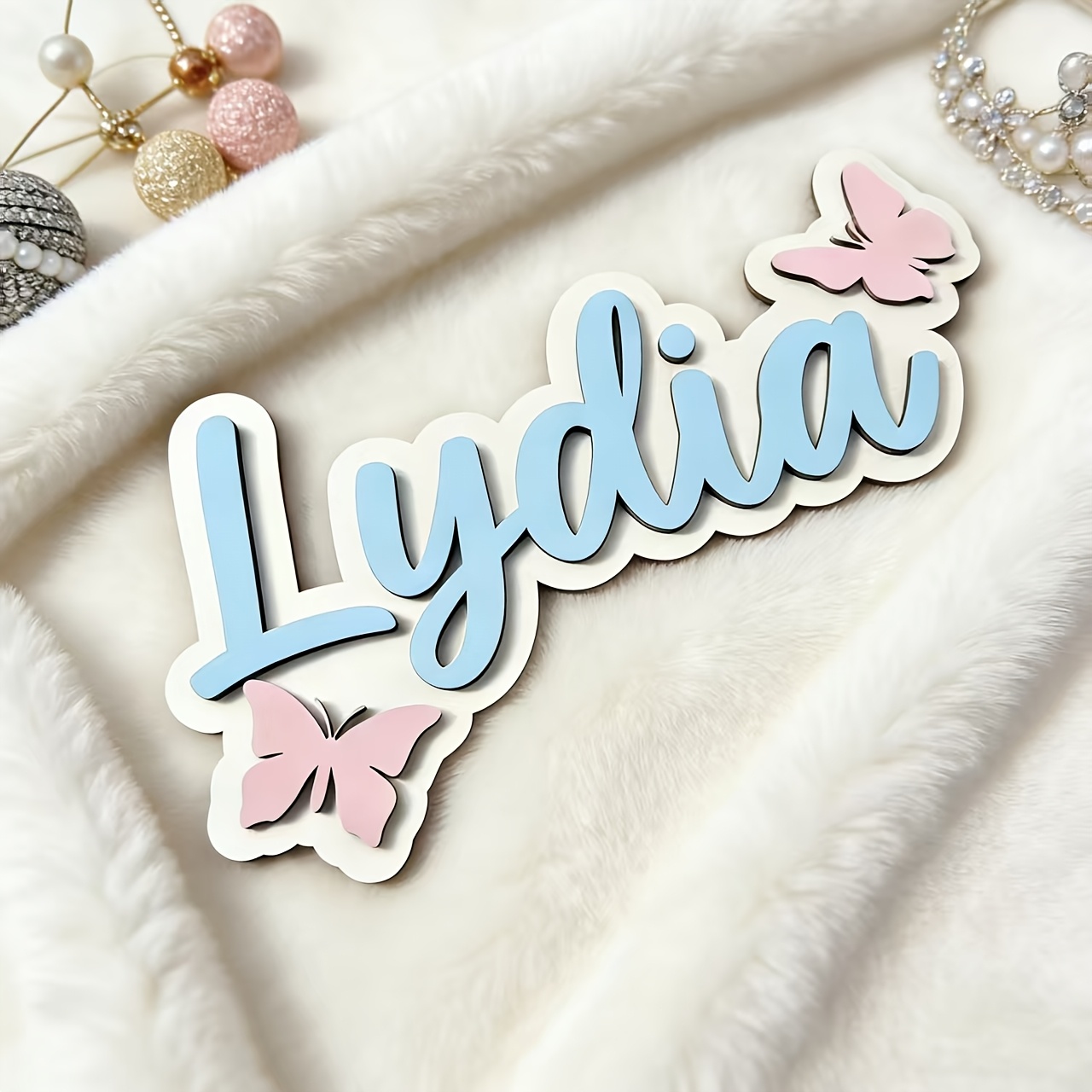 Personalized Blue & Pink Butte - Nursery recension och pris