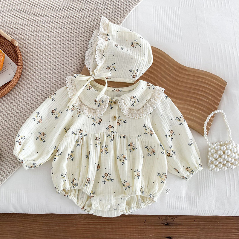 2025 Spring Newborn Infant Bab - Newborn Baby Girl Romper Floral recension och pris