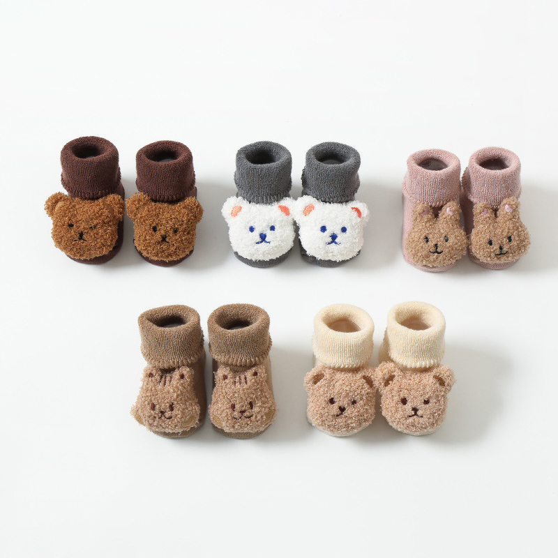 Thick Coral Fleece Baby Socks  - Unisex Baby Socks Non Slip recension och pris