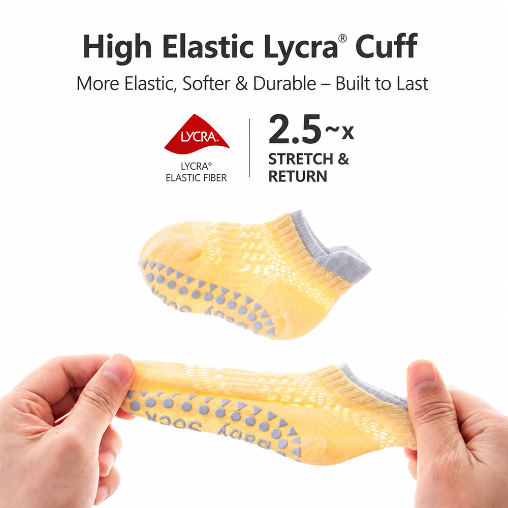 Baby Anti Slip Socks 3 Pairs S - Unisex Baby Socks Non Slip recension och pris