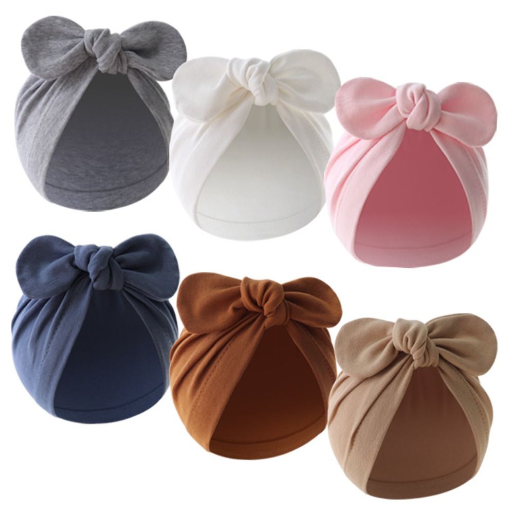 Cute Flower Knot Baby Hat Soli - Infant Beanie Hat With Ears recension och pris