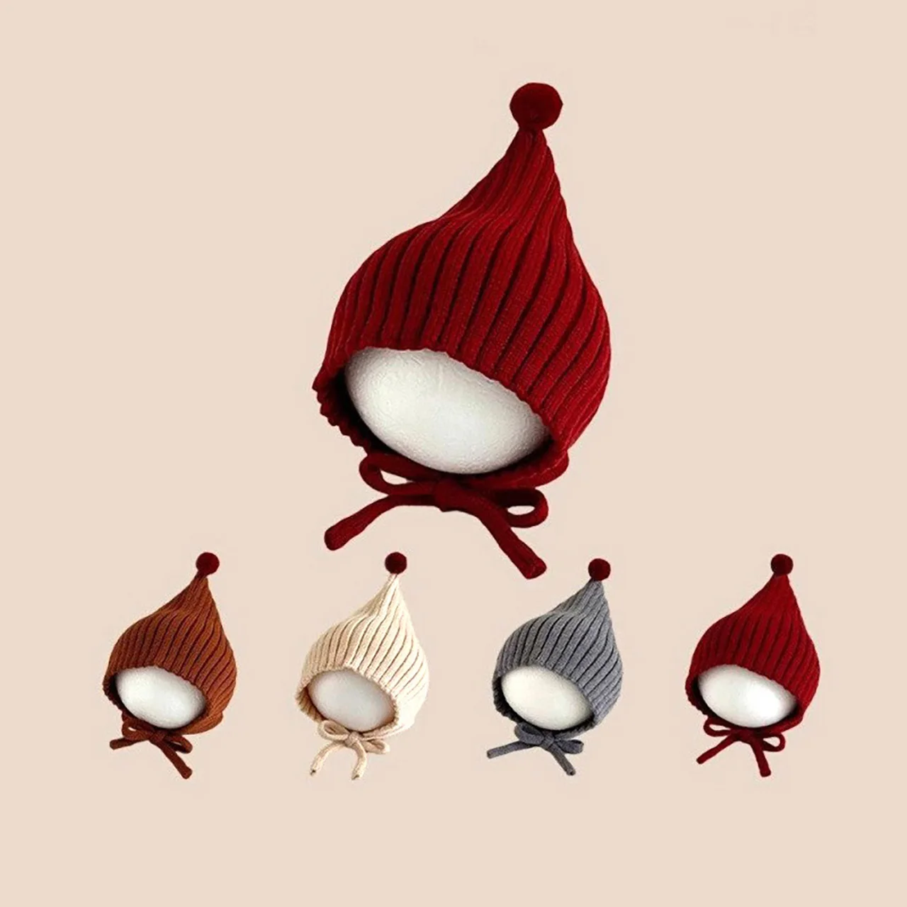 Winter Baby Knit Hat Cute Soli - Infant Beanie Hat With Ears recension och pris