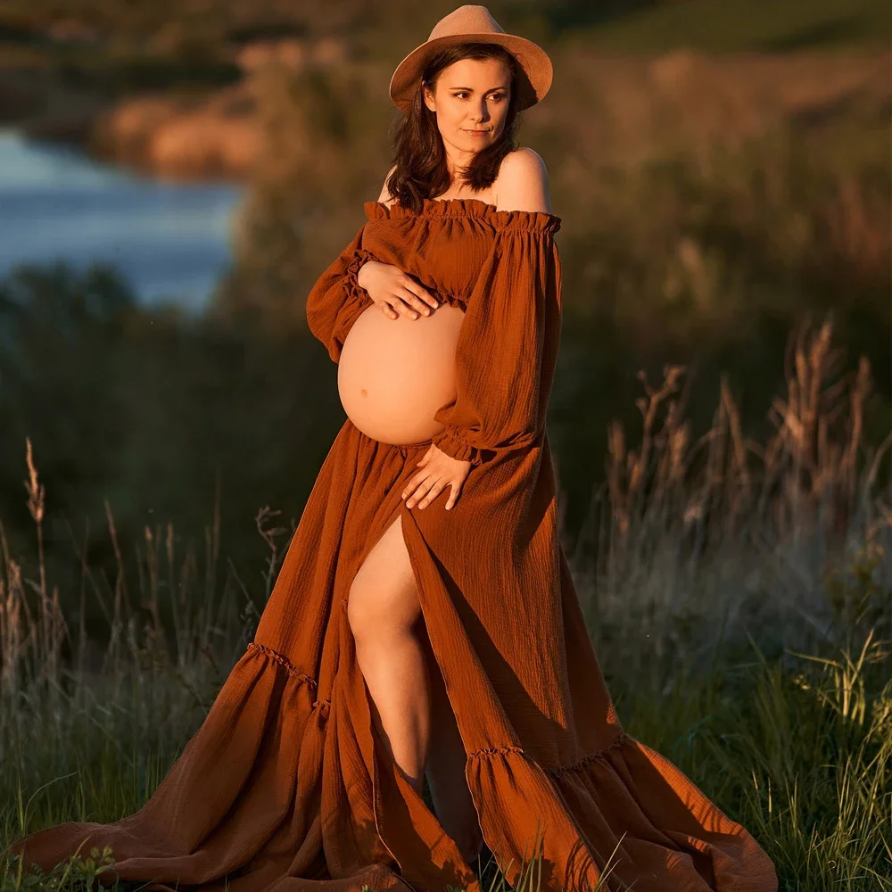 Sexy Off Shoulder Retro Matern - Maternity Wear recension och pris