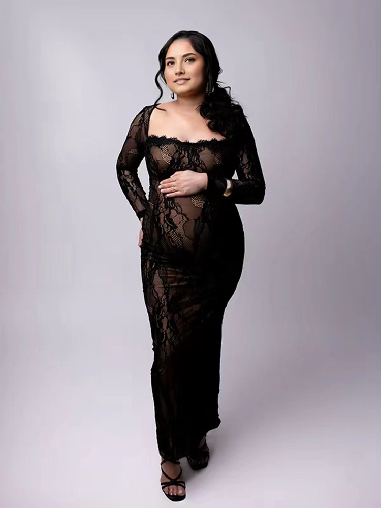 Lace Maternity Photoshoot Dres - Maternity Wear recension och pris