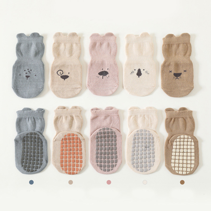 3/5 Pairs Baby Adorable Animal - Unisex Baby Socks Non Slip recension och pris