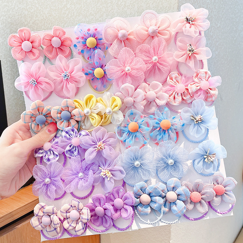10Pcs Children's Mesh Flower H - Baby Gear recension och pris